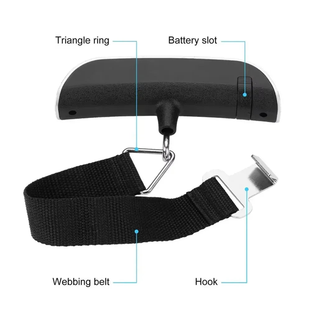 50kg Portable Hanging Scale Electronic Hand Luggage Scale Digital Display Suitcase 110lb Travel Baggage Bag Weighing Tools 50kg Portable Hanging Scale Electronic Hand Luggage Scale Digital Display Suitcase 110lb Travel Baggage Bag Weighing Tools