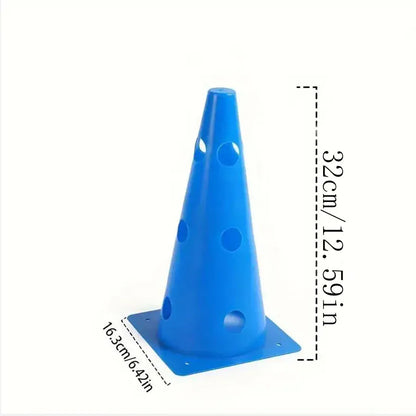 5pcs 32CM Perforated Sign Barrels Obstacles Road Cones Barricades Soccer Basketball Training Equipment 5pcs 32CM Perforated Sign Barrels Obstacles Road Cones Barricades Soccer Basketball Training Equipment
