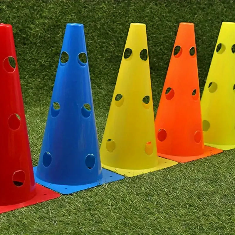 5pcs 32CM Perforated Sign Barrels Obstacles Road Cones Barricades Soccer Basketball Training Equipment 5pcs 32CM Perforated Sign Barrels Obstacles Road Cones Barricades Soccer Basketball Training Equipment