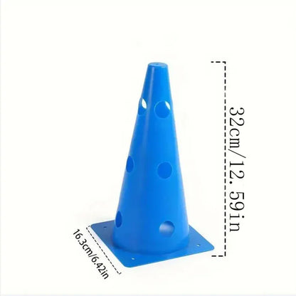 5pcs 32CM Perforated Sign Barrels Obstacles Road Cones Barricades Soccer Basketball Training Equipment 5pcs 32CM Perforated Sign Barrels Obstacles Road Cones Barricades Soccer Basketball Training Equipment