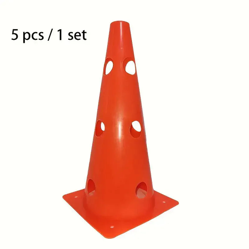 5pcs 32CM Perforated Sign Barrels Obstacles Road Cones Barricades Soccer Basketball Training Equipment 5pcs 32CM Perforated Sign Barrels Obstacles Road Cones Barricades Soccer Basketball Training Equipment