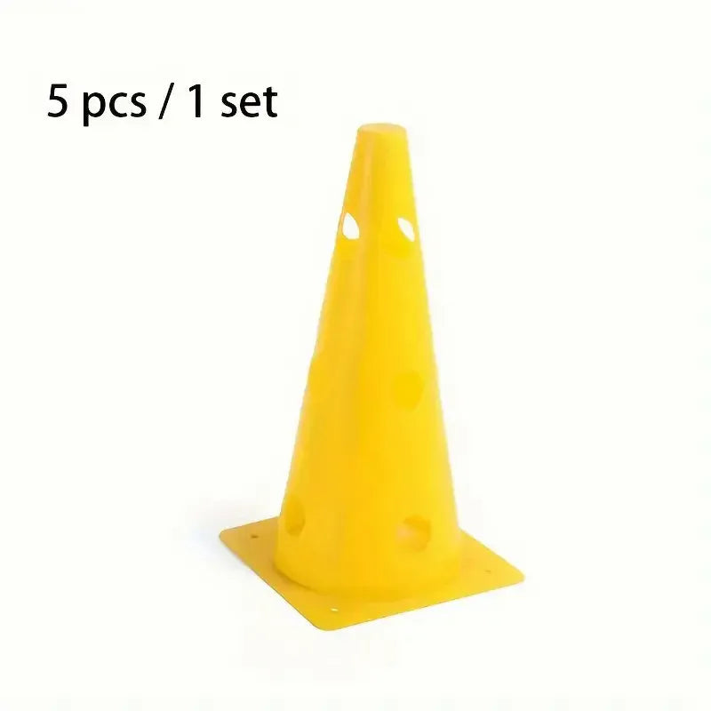 5pcs 32CM Perforated Sign Barrels Obstacles Road Cones Barricades Soccer Basketball Training Equipment 5pcs 32CM Perforated Sign Barrels Obstacles Road Cones Barricades Soccer Basketball Training Equipment