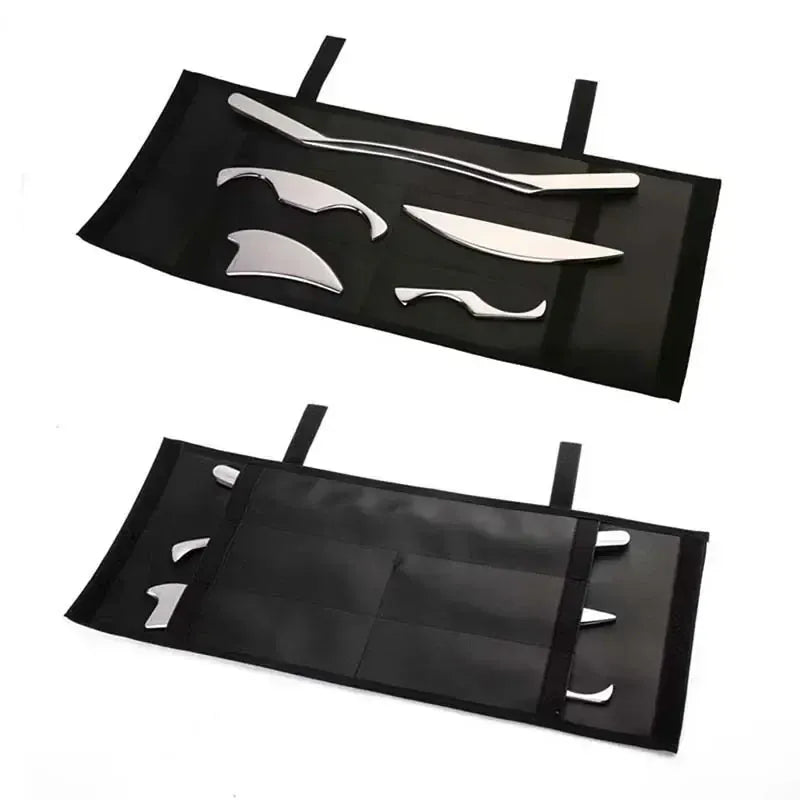 5pcs Fascial Knife Deep Tissue Muscle Scraper Guasha Tool Set IASTM Tool Relieve Sore Muscles Stainless Steel Fascial Massager 5pcs Fascial Knife Deep Tissue Muscle Scraper Guasha Tool Set IASTM Tool Relieve Sore Muscles Stainless Steel Fascial Massager