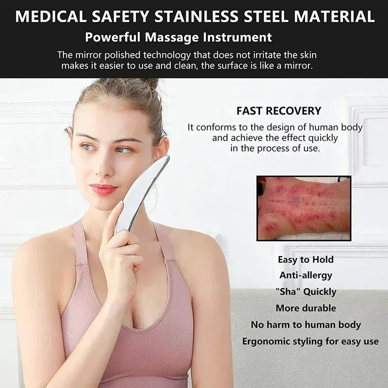 5pcs Fascial Knife Deep Tissue Muscle Scraper Guasha Tool Set IASTM Tool Relieve Sore Muscles Stainless Steel Fascial Massager 5pcs Fascial Knife Deep Tissue Muscle Scraper Guasha Tool Set IASTM Tool Relieve Sore Muscles Stainless Steel Fascial Massager