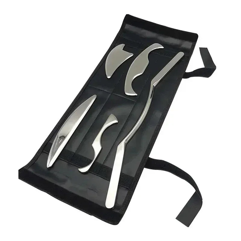 5pcs Fascial Knife Deep Tissue Muscle Scraper Guasha Tool Set IASTM Tool Relieve Sore Muscles Stainless Steel Fascial Massager 5pcs Fascial Knife Deep Tissue Muscle Scraper Guasha Tool Set IASTM Tool Relieve Sore Muscles Stainless Steel Fascial Massager