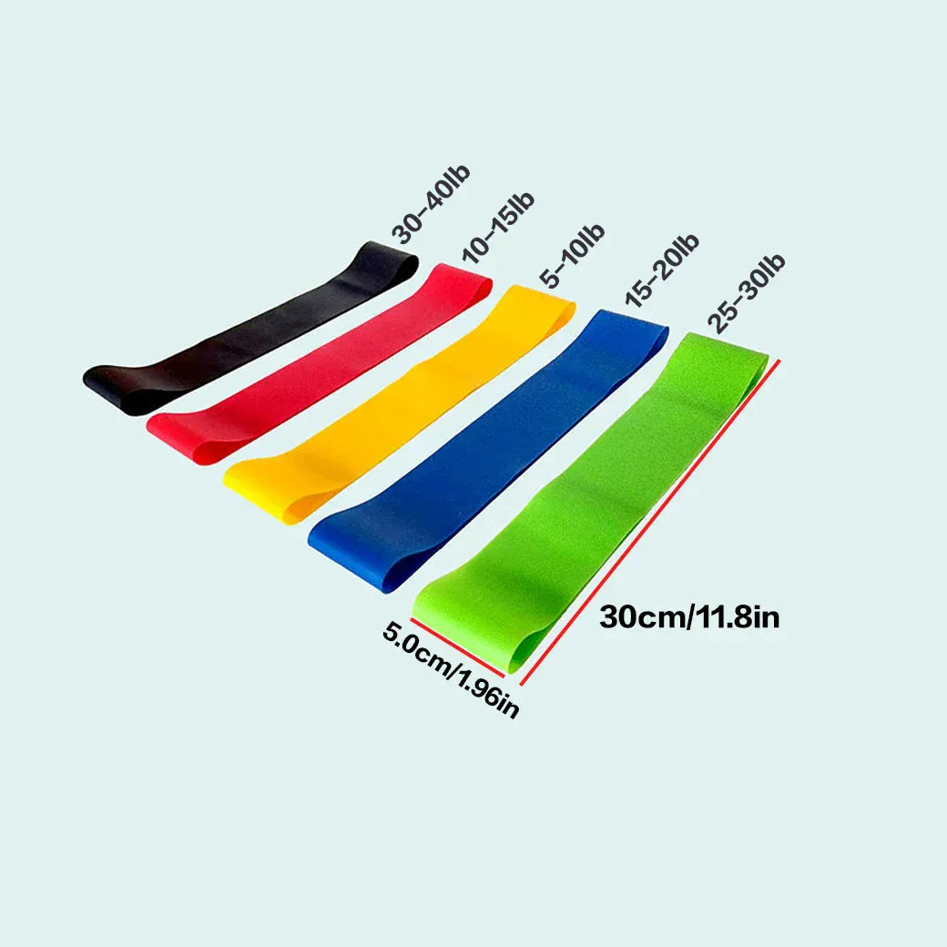 5pcs Yoga Pilates Resistance Band 5pcs Yoga Pilates Resistance Band
