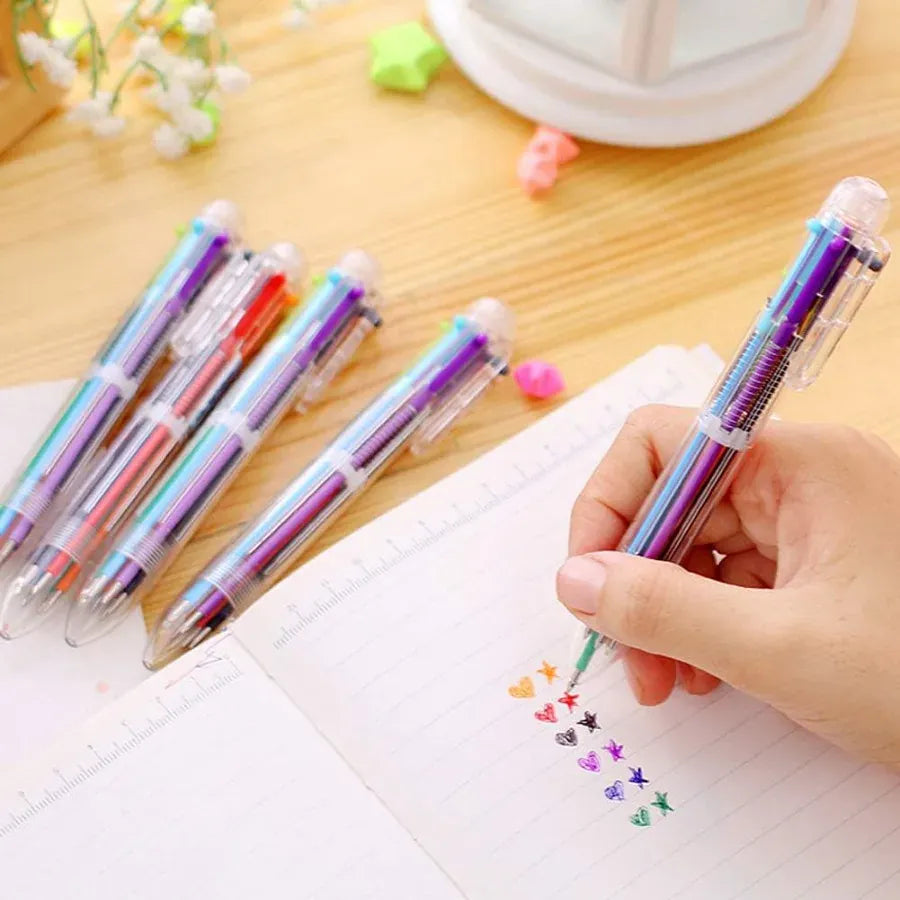 6 Pack 0.5mm 6in1 Multicolor Ballpoint Pen 6 Pack 0.5mm 6in1 Multicolor Ballpoint Pen