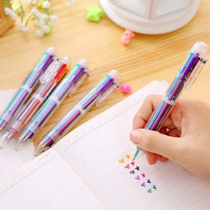 6 Pack 0.5mm 6in1 Multicolor Ballpoint Pen 6 Pack 0.5mm 6in1 Multicolor Ballpoint Pen