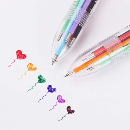 6 Pack 0.5mm 6in1 Multicolor Ballpoint Pen 6 Pack 0.5mm 6in1 Multicolor Ballpoint Pen