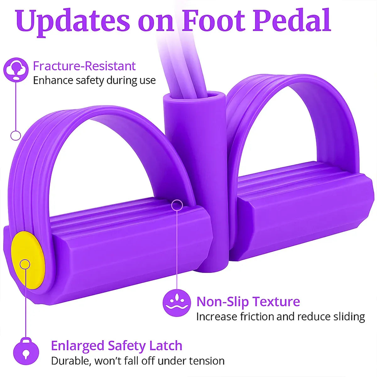 6-Tube Resistance Exerciser with Foot Pedals 6-Tube Resistance Exerciser with Foot Pedals