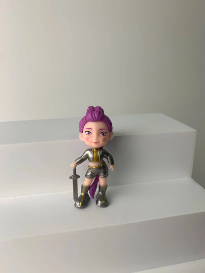 6 unids/set Kpop Demon Hunters figura de juguete de dibujos animados Rumi/Mira/Zoey figura de acción PVC decoración de escritori 6 unids/set Kpop Demon Hunters figura de juguete de dibujos animados Rumi/Mira/Zoey figura de acción PVC decoración de escritori