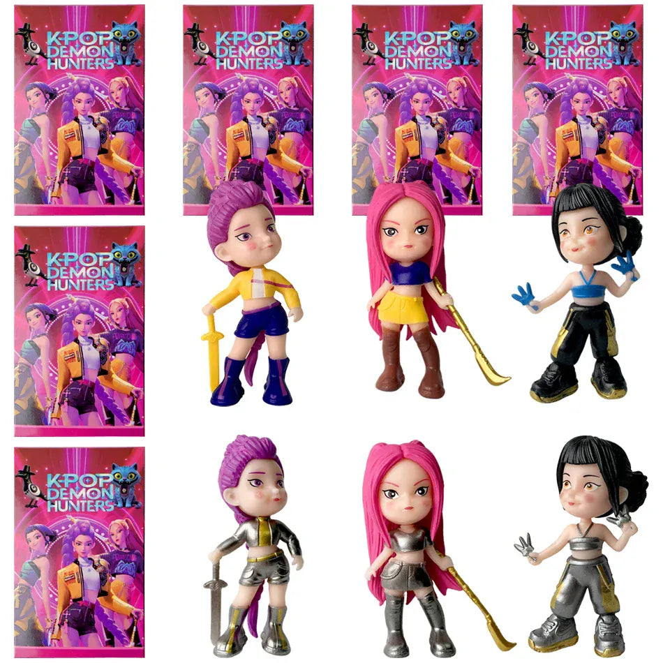6 unids/set Kpop Demon Hunters figura de juguete de dibujos animados Rumi/Mira/Zoey figura de acción PVC decoración de escritori 6 unids/set Kpop Demon Hunters figura de juguete de dibujos animados Rumi/Mira/Zoey figura de acción PVC decoración de escritori