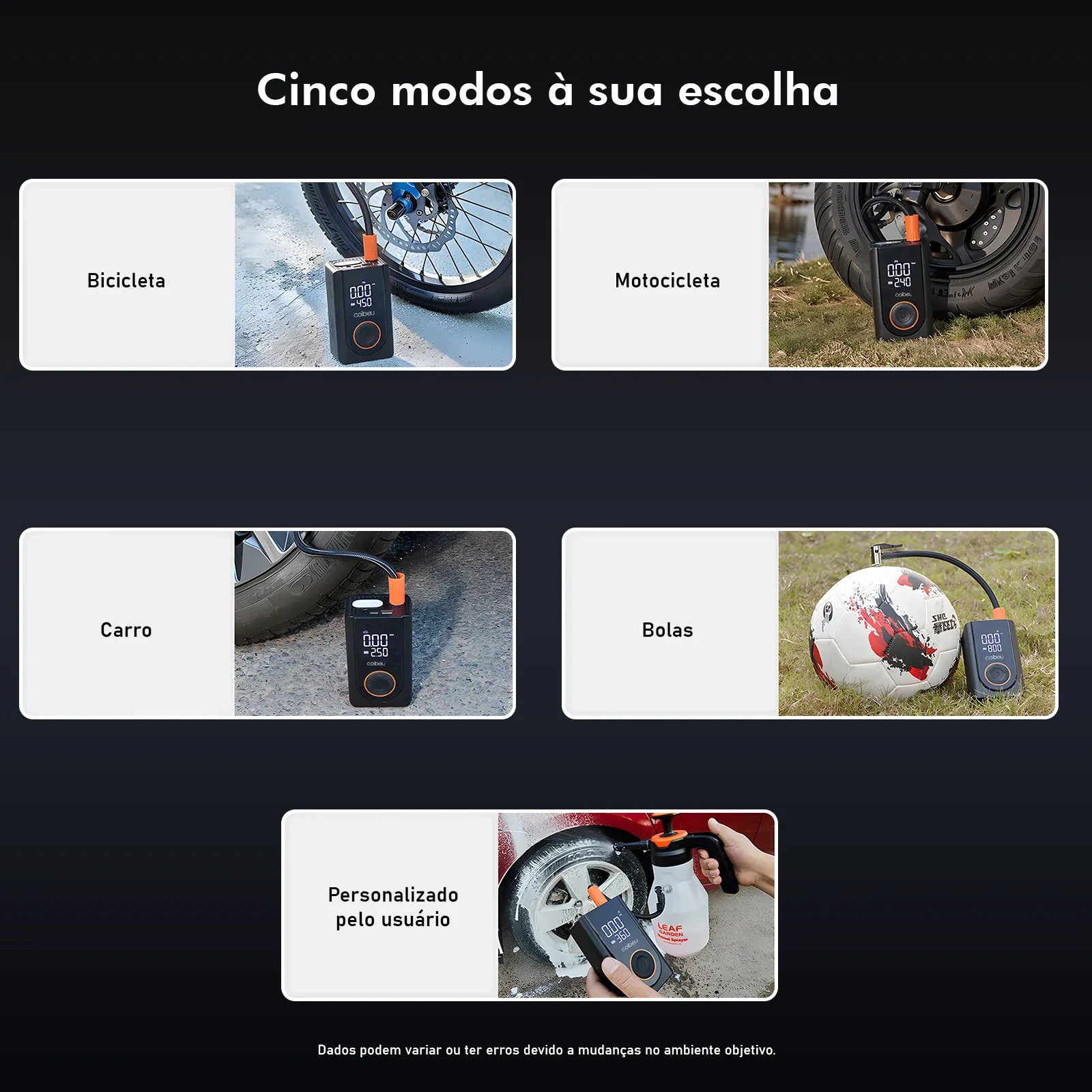 60W Wireless Portable Tire Inflator | Dual Battery | 5 Smart Modes | Auto Shut-Off | Car, Bike & Motorcycle 60W Wireless Portable Tire Inflator — Dual 1800mAh Battery, 5 Smart Modes, LED + SOS, Auto Shut-Off | Car, Bike & Motorcycle