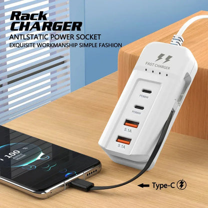 66W PD Fast Charging Wall USB Charger 66W PD Fast Charging Wall USB Charger