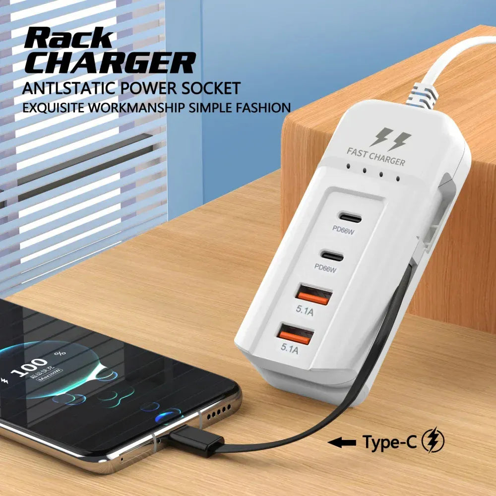66W PD Fast Charging Wall USB Charger 66W PD Fast Charging Wall USB Charger