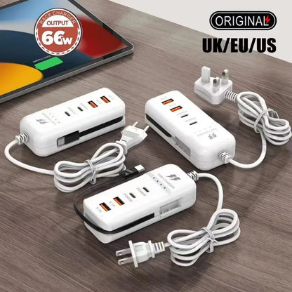 66W PD Fast Charging Wall USB Charger 66W PD Fast Charging Wall USB Charger