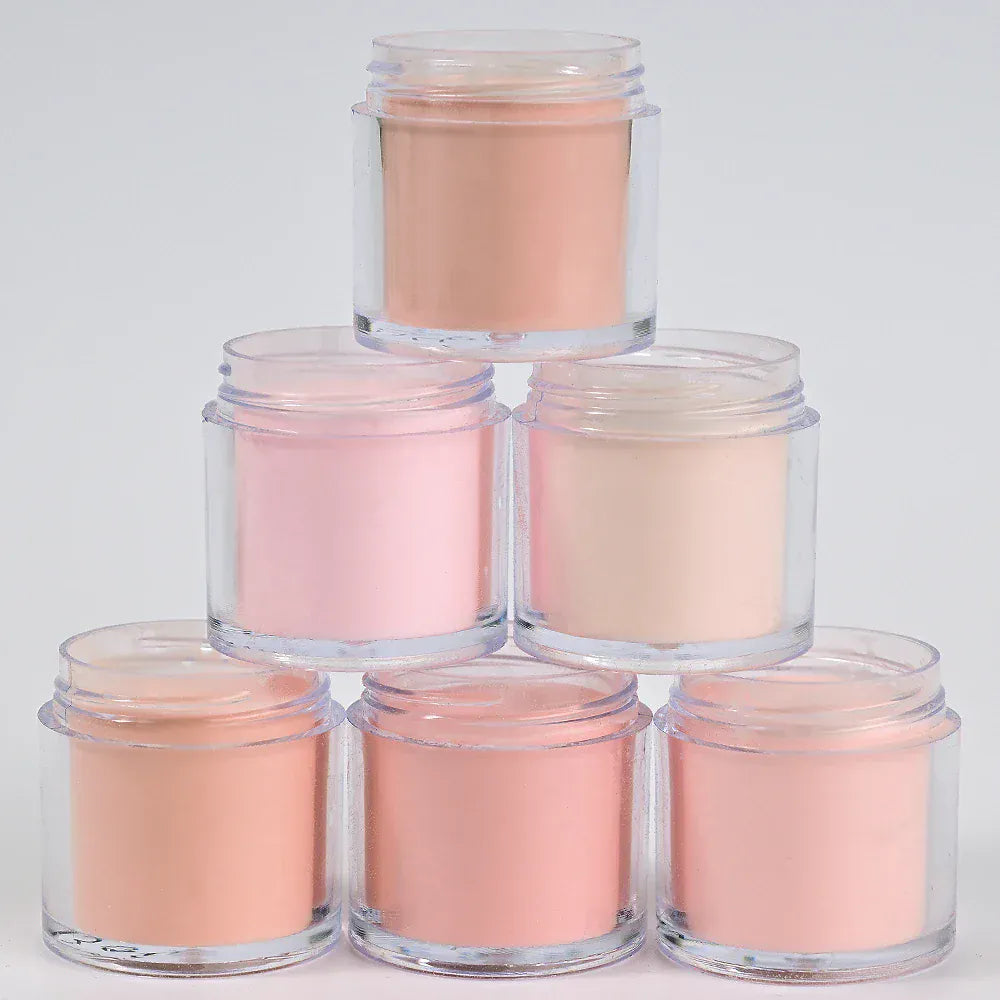 6Colors Nude/Pink Nail Art Acrylic Powder Net.7g*6Jars For French Nails Extension 3D Tips Carving Dipping Fast-Dry Polymer Dust 6Colors Nude/Pink Nail Art Acrylic Powder Net.7g*6Jars For French Nails Extension 3D Tips Carving Dipping Fast-Dry Polymer Dust