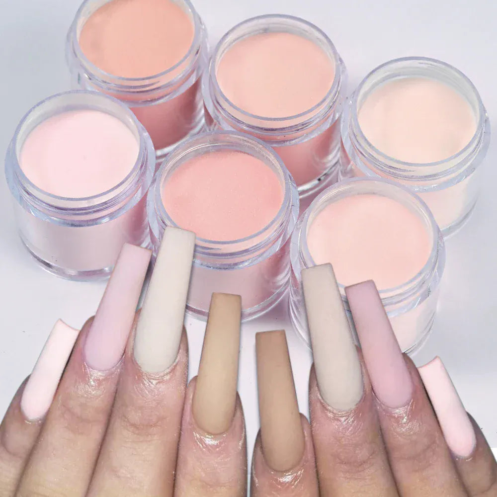 6Colors Nude/Pink Nail Art Acrylic Powder Net.7g*6Jars For French Nails Extension 3D Tips Carving Dipping Fast-Dry Polymer Dust 6Colors Nude/Pink Nail Art Acrylic Powder Net.7g*6Jars For French Nails Extension 3D Tips Carving Dipping Fast-Dry Polymer Dust