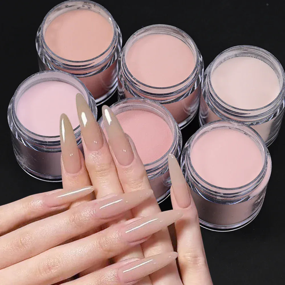 6Colors Nude/Pink Nail Art Acrylic Powder Net.7g*6Jars For French Nails Extension 3D Tips Carving Dipping Fast-Dry Polymer Dust 6Colors Nude/Pink Nail Art Acrylic Powder Net.7g*6Jars For French Nails Extension 3D Tips Carving Dipping Fast-Dry Polymer Dust