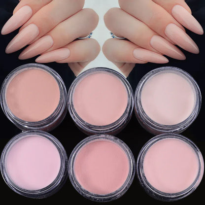 6Colors Nude/Pink Nail Art Acrylic Powder Net.7g*6Jars For French Nails Extension 3D Tips Carving Dipping Fast-Dry Polymer Dust 6Colors Nude/Pink Nail Art Acrylic Powder Net.7g*6Jars For French Nails Extension 3D Tips Carving Dipping Fast-Dry Polymer Dust