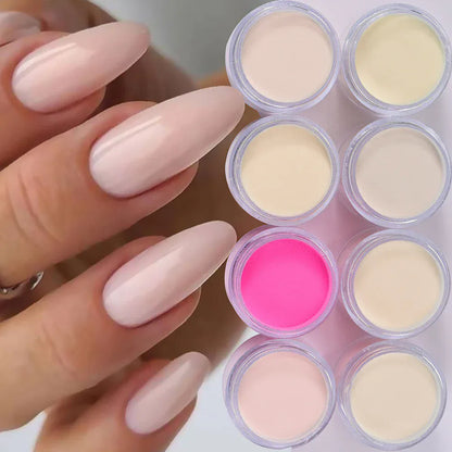 6Colors Nude/Pink Nail Art Acrylic Powder Net.7g*6Jars For French Nails Extension 3D Tips Carving Dipping Fast-Dry Polymer Dust 6Colors Nude/Pink Nail Art Acrylic Powder Net.7g*6Jars For French Nails Extension 3D Tips Carving Dipping Fast-Dry Polymer Dust
