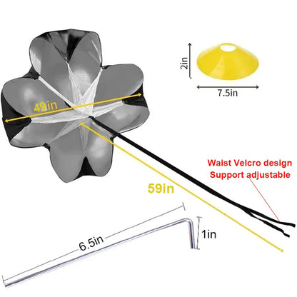 6M 12 Rung Speed Agility Ladder Training Set Field Cones Resistance Parachute Footwork Sport Soccer Football Training Equiment 6M 12 Rung Speed Agility Ladder Training Set Field Cones Resistance Parachute Footwork Sport Soccer Football Training Equiment