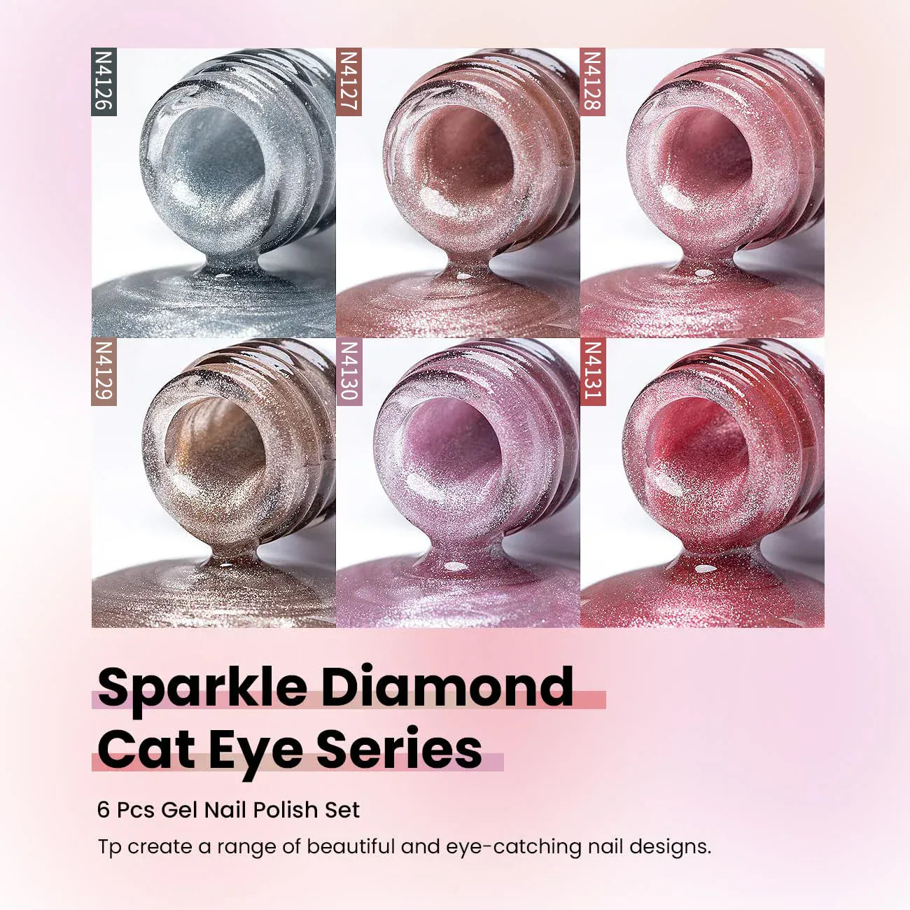 6pcs 7.5ml New Popular Reflective Cat's Eye Magnetic Nail Gel Semi Permanent Nail Art Soaking LED Nail Salon DIY Nail Salon Gel 6pcs 7.5ml New Popular Reflective Cat's Eye Magnetic Nail Gel Semi Permanent Nail Art Soaking LED Nail Salon DIY Nail Salon Gel