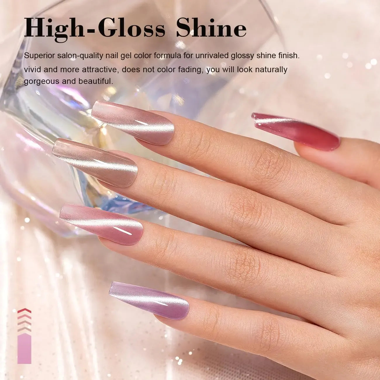 6pcs 7.5ml New Popular Reflective Cat's Eye Magnetic Nail Gel Semi Permanent Nail Art Soaking LED Nail Salon DIY Nail Salon Gel 6pcs 7.5ml New Popular Reflective Cat's Eye Magnetic Nail Gel Semi Permanent Nail Art Soaking LED Nail Salon DIY Nail Salon Gel