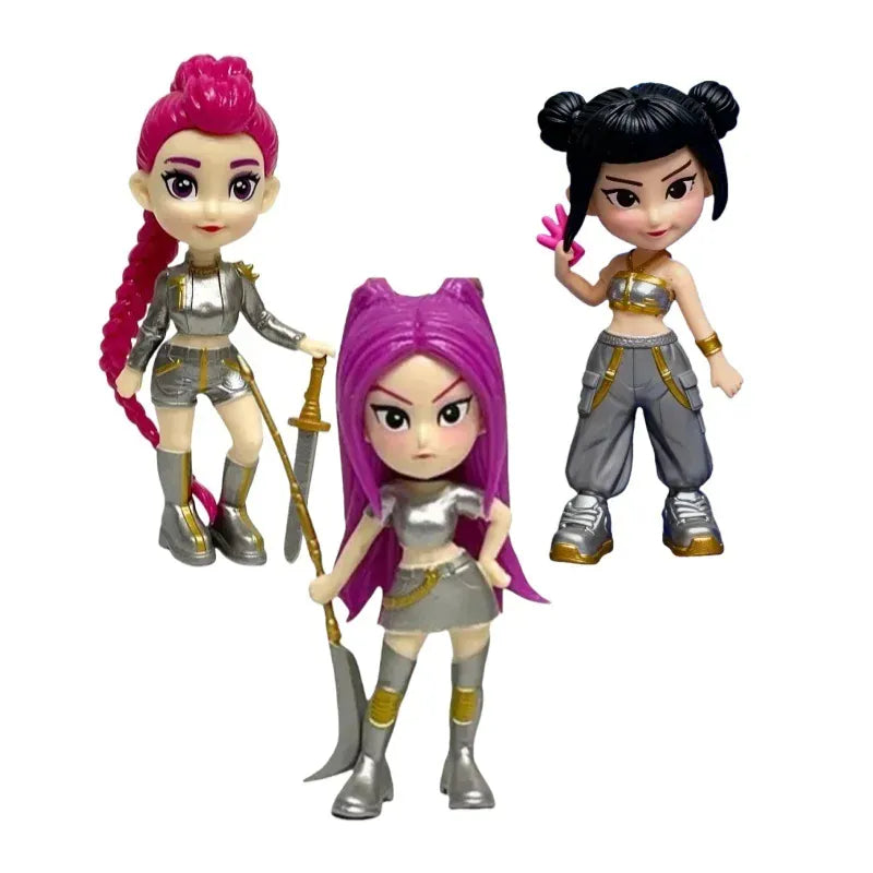 6PCS K-Pop Demon Hunters Anime Figurines Mini Desktop Decoration Collectible Gift for Home Display Christmas Gift 6PCS K-Pop Demon Hunters Anime Figurines Mini Desktop Decoration Collectible Gift for Home Display Christmas Gift