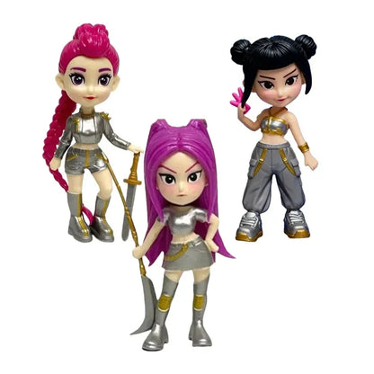 6PCS K-Pop Demon Hunters Anime Figurines Mini Desktop Decoration Collectible Gift for Home Display Christmas Gift 6PCS K-Pop Demon Hunters Anime Figurines Mini Desktop Decoration Collectible Gift for Home Display Christmas Gift