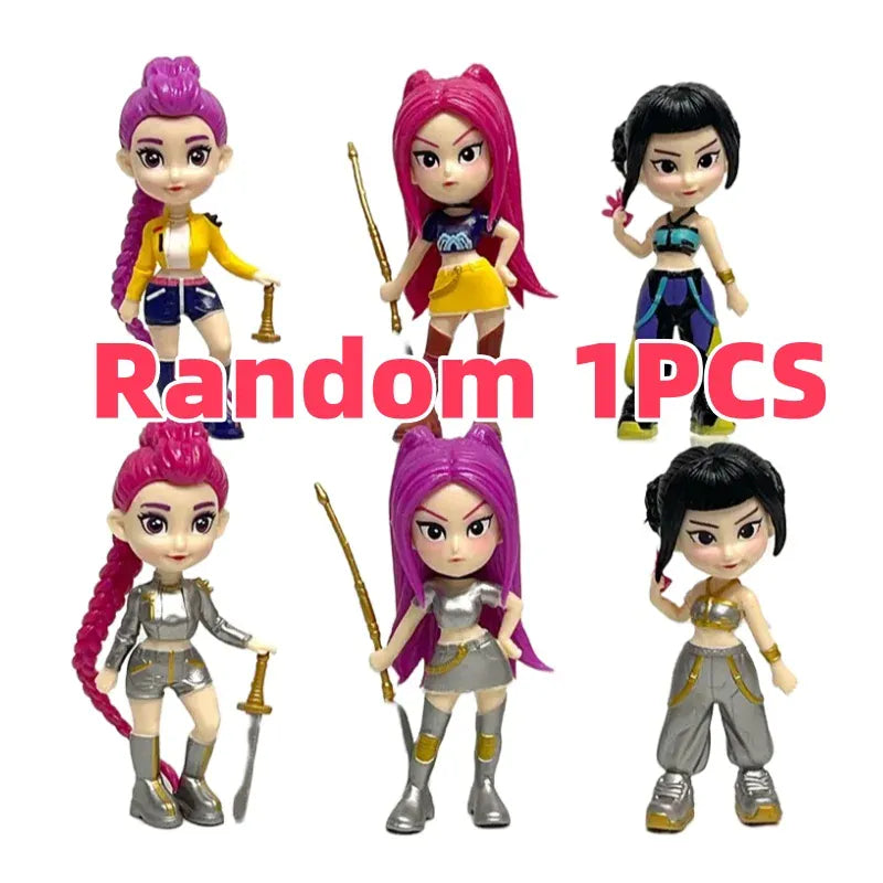 6PCS K-Pop Demon Hunters Anime Figurines Mini Desktop Decoration Collectible Gift for Home Display Christmas Gift 6PCS K-Pop Demon Hunters Anime Figurines Mini Desktop Decoration Collectible Gift for Home Display Christmas Gift