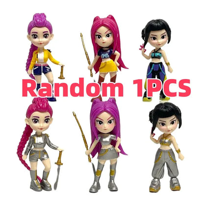 6PCS K-Pop Demon Hunters Anime Figurines Mini Desktop Decoration Collectible Gift for Home Display Christmas Gift 6PCS K-Pop Demon Hunters Anime Figurines Mini Desktop Decoration Collectible Gift for Home Display Christmas Gift