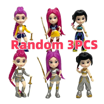 6PCS K-Pop Demon Hunters Anime Figurines Mini Desktop Decoration Collectible Gift for Home Display Christmas Gift 6PCS K-Pop Demon Hunters Anime Figurines Mini Desktop Decoration Collectible Gift for Home Display Christmas Gift