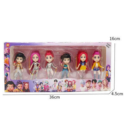 6pcs/set Kpop Demon Hunters figura de juguete de dibujos animados Rumi/Mira/Zoey figura de acción PVC decoración de escritori 6pcs/set Kpop Demon Hunters figura de juguete de dibujos animados Rumi/Mira/Zoey figura de acción PVC decoración de escritori