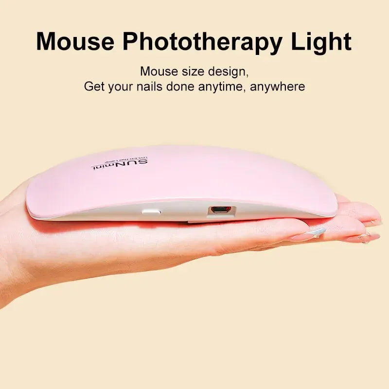 6W Mini UV Nail Lamp | Portable LED Gel Nail Dryer | USB Powered | Home Manicure 6W Mini UV Nail Lamp — Portable LED Gel Nail Dryer with USB | Salon-Quality Manicure at Home