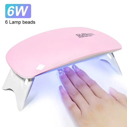 6W Mini UV Nail Lamp | Portable LED Gel Nail Dryer | USB Powered | Home Manicure 6W Mini UV Nail Lamp — Portable LED Gel Nail Dryer with USB | Salon-Quality Manicure at Home