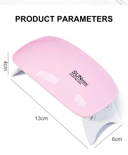6W Mini UV Nail Lamp | Portable LED Gel Nail Dryer | USB Powered | Home Manicure 6W Mini UV Nail Lamp — Portable LED Gel Nail Dryer with USB | Salon-Quality Manicure at Home