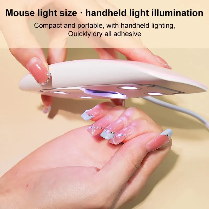 6W Mini UV Nail Lamp | Portable LED Gel Nail Dryer | USB Powered | Home Manicure 6W Mini UV Nail Lamp — Portable LED Gel Nail Dryer with USB | Salon-Quality Manicure at Home