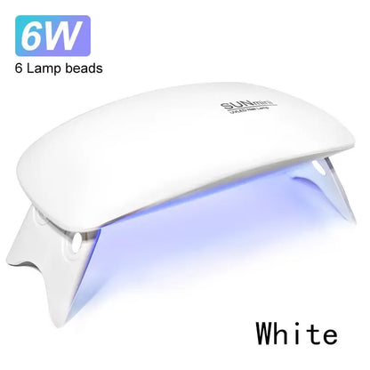 6W Mini UV Nail Lamp | Portable LED Gel Nail Dryer | USB Powered | Home Manicure 6W Mini UV Nail Lamp — Portable LED Gel Nail Dryer with USB | Salon-Quality Manicure at Home