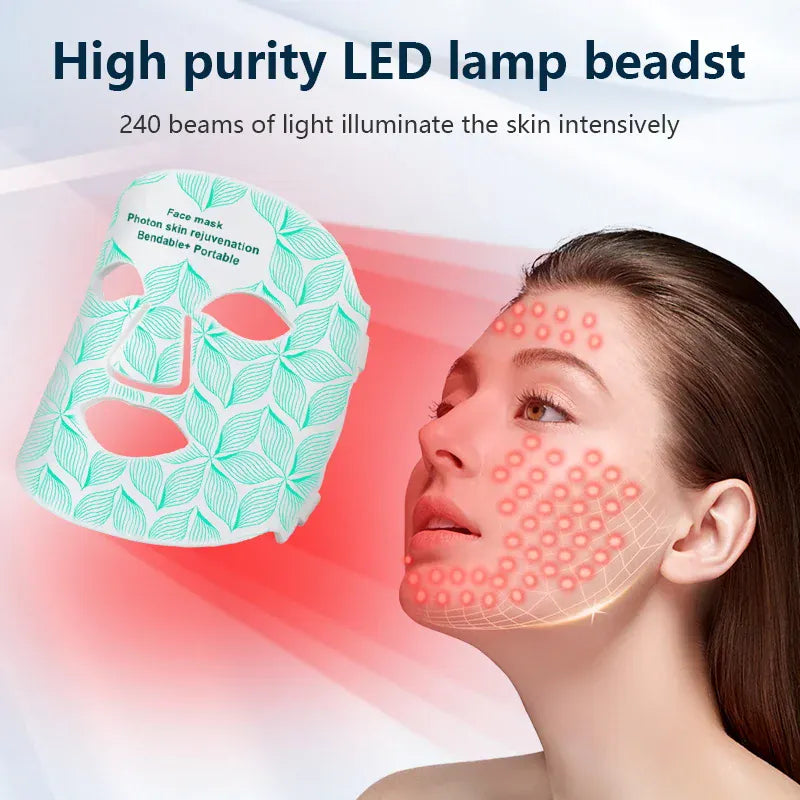 7+1 Colors LED Face Mask | 850nm Red Light Therapy | Anti-Aging Skin Care — Wahooly 7+1 Colors LED Face Mask & Neck | 850nm Near-Infrared Red Light Therapy | Anti-Aging Skin Care Device