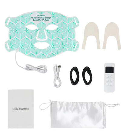 7+1 Colors LED Face Mask | 850nm Red Light Therapy | Anti-Aging Skin Care — Wahooly 7+1 Colors LED Face Mask & Neck | 850nm Near-Infrared Red Light Therapy | Anti-Aging Skin Care Device