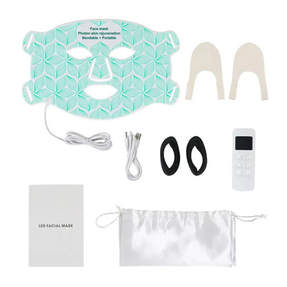 7+1 Colors LED Face Mask | 850nm Red Light Therapy | Anti-Aging Skin Care — Wahooly 7+1 Colors LED Face Mask & Neck | 850nm Near-Infrared Red Light Therapy | Anti-Aging Skin Care Device