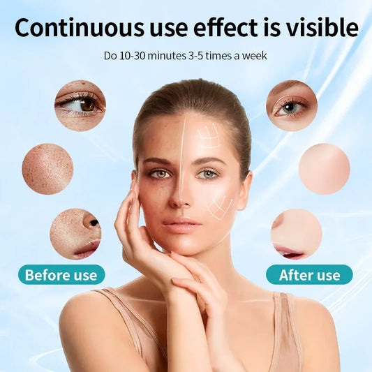 LED Face Mask Red Light Therapy – Anti-Aging Skin Rejuvenation | Wahooly 7 Color LED Face Mask with Neck Wireless Portable Red Light Therapy for Anti-Aging, Wrinkles, Skin Rejuvenation, Home Use