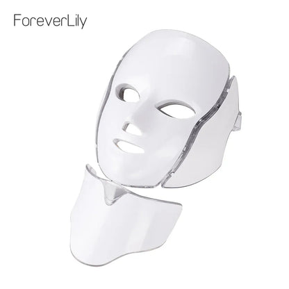 7-Color LED Face & Neck Mask | 192 LEDs Anti-Aging Light Therapy | US/EU/UK/AU — Wahooly 7-Color LED Face & Neck Mask | 192 LEDs | Anti-Aging, Acne, Whitening Light Therapy | US/EU/UK/AU Plug