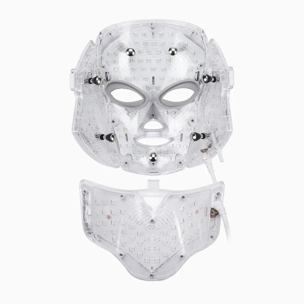 7-Color LED Face & Neck Mask | 192 LEDs Anti-Aging Light Therapy | US/EU/UK/AU — Wahooly 7-Color LED Face & Neck Mask | 192 LEDs | Anti-Aging, Acne, Whitening Light Therapy | US/EU/UK/AU Plug
