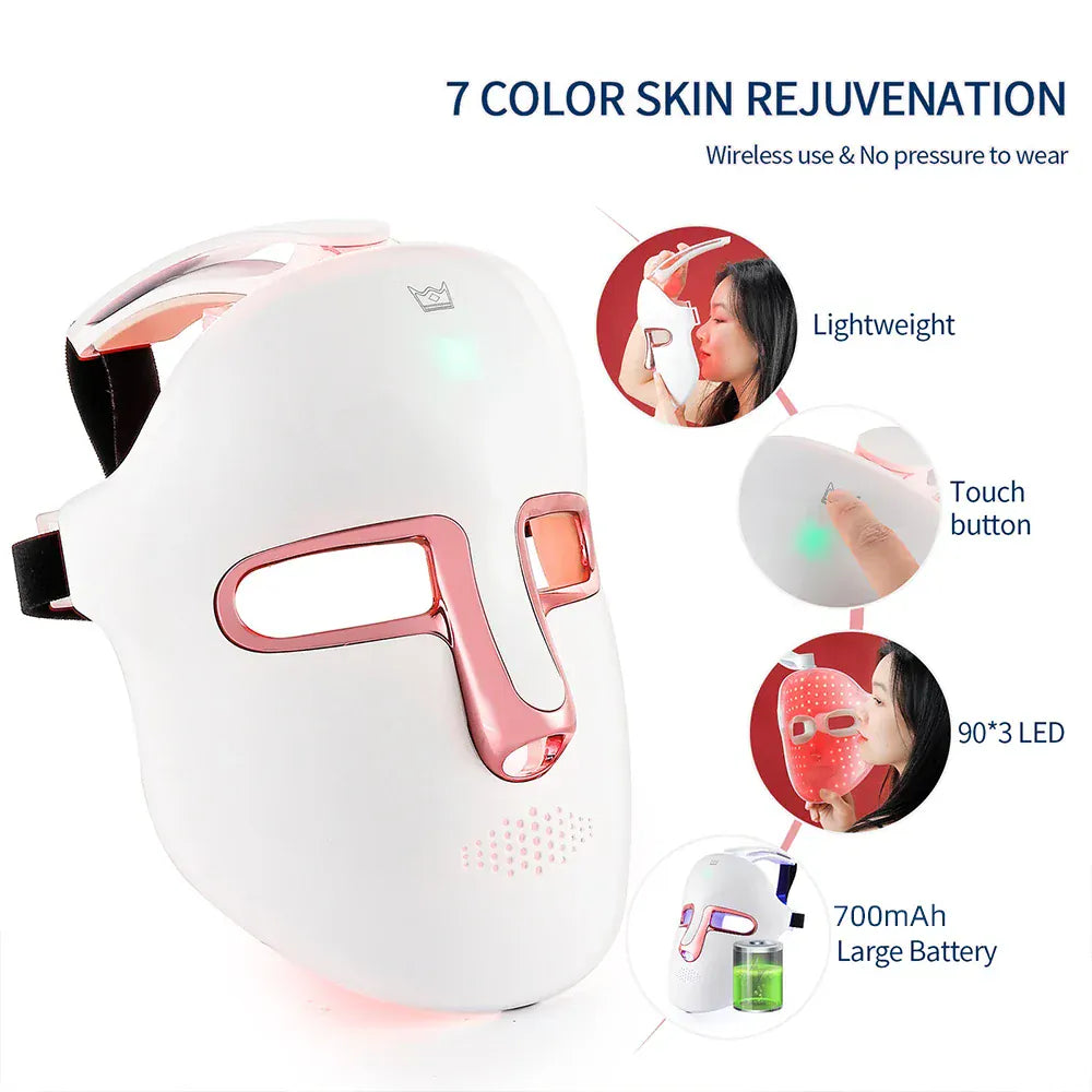 7 Colors LED Face Beauty Machine Red Light Therapy 7 Colors LED Face Beauty Machine Red Light Therapy
