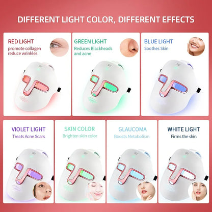 7 Colors LED Face Beauty Machine Red Light Therapy 7 Colors LED Face Beauty Machine Red Light Therapy