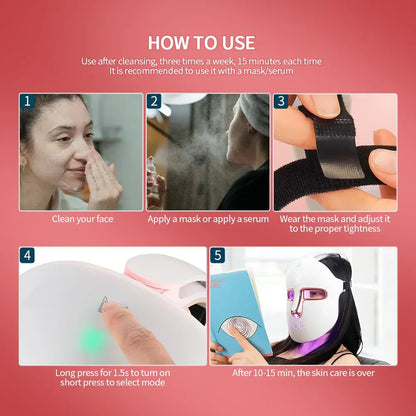 7 Colors LED Face Beauty Machine Red Light Therapy 7 Colors LED Face Beauty Machine Red Light Therapy