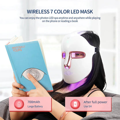 7 Colors LED Face Beauty Machine Red Light Therapy 7 Colors LED Face Beauty Machine Red Light Therapy
