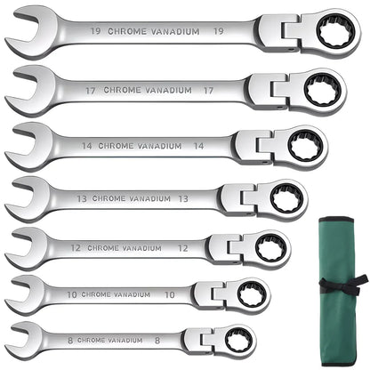 72-Tooth Ratchet Wrench Set | 8-Piece Metric 8–19mm | Double-End | Garage, Home & DIY 72-Tooth Ratchet Wrench Set — 8-Piece Metric 8–19mm | Double-End Design for Garage, Home & DIY